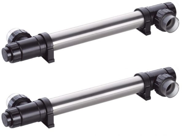 Lampa UV Budget 75W do basenu max 75m3, rekomendowany przepływ 30m3/h dla 36mJ/cm2, maksymalnie 40m3/h. Zasilanie 230V